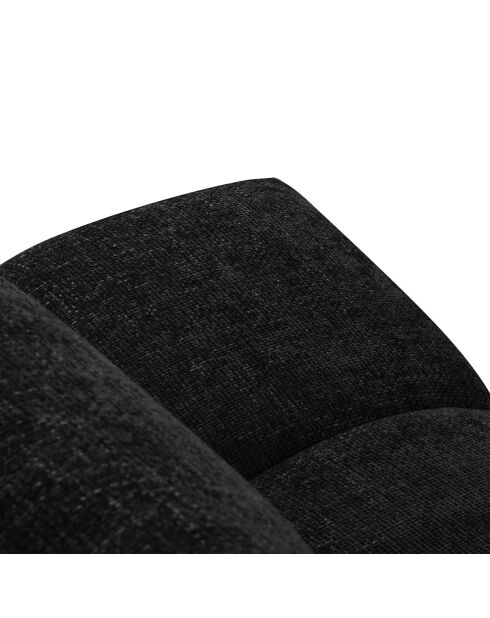 Canapé d'angle Gauche Convertible avec Coffre Cirrus 5 Places noir - 290x182x90 cm