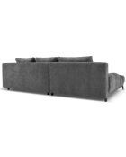 Canapé d'angle Gauche Convertible avec Coffre Cirrus 5 Places gris foncé  - 290x182x90 cm