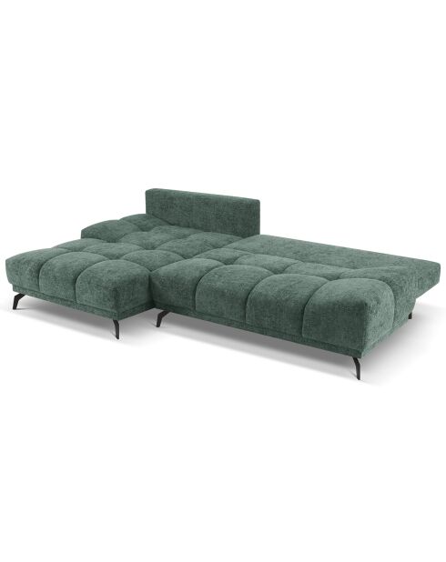 Canapé d'angle Gauche Convertible avec Coffre Cirrus 5 Places azur - 290x182x90 cm