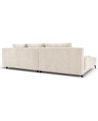 Canapé d'angle Gauche Convertible avec Coffre Cirrus 5 Places beige clair  - 290x182x90 cm