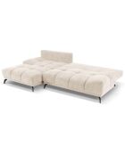 Canapé d'angle Gauche Convertible avec Coffre Cirrus 5 Places beige clair  - 290x182x90 cm