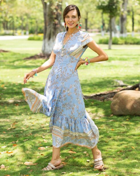 Robe Ines bleue