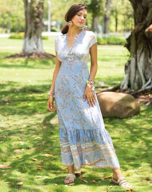 Robe Ines bleue