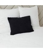 Housse de coussin bouclette Erode noire - 40x60 cm