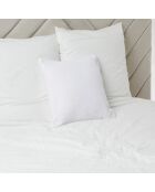 Housse de coussin bouclette Erode blanche - 45x45 cm