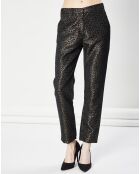 Pantalon Paddy léopard brillant mordoré