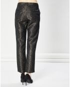 Pantalon Paddy léopard brillant mordoré
