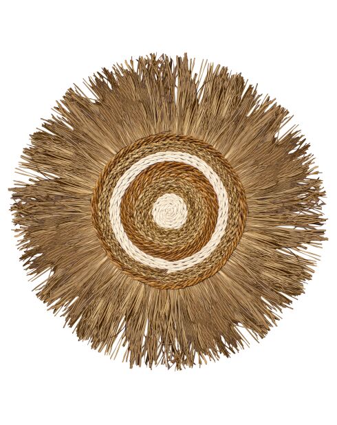 Décoration en fibres végétales naturelles kala naturel - D.55 cm