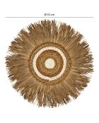 Décoration en fibres végétales naturelles kala naturel - D.55 cm