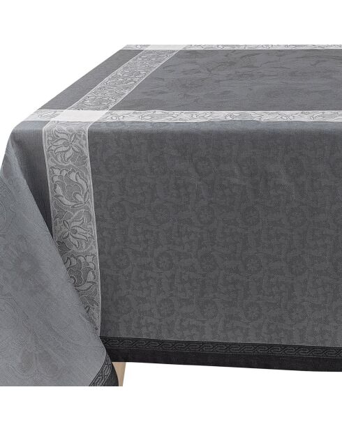 Nappe 100% Lin Ottomane ardoise