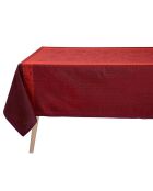 Mantel otomano 100% lino burdeos