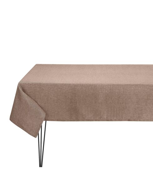 Nappe 100% Lin Casual Natte noisette