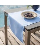 Tovaglia Portofino Géo mare, 100% lino, 50 x 150 cm