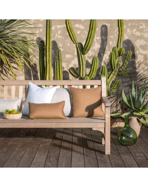 Housse de coussin 100% Lin Portofino Fiori bianco