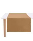 Tovaglia Portofino Pluriel terra 100% lino, 55x175 cm