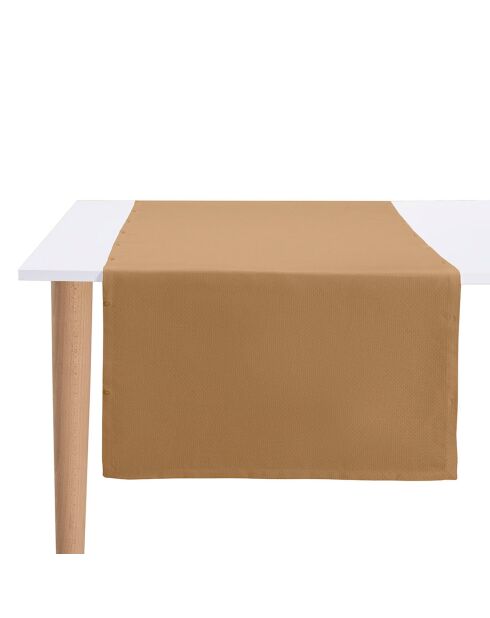 Tovaglia Portofino Pluriel terra 100% lino, 55x175 cm