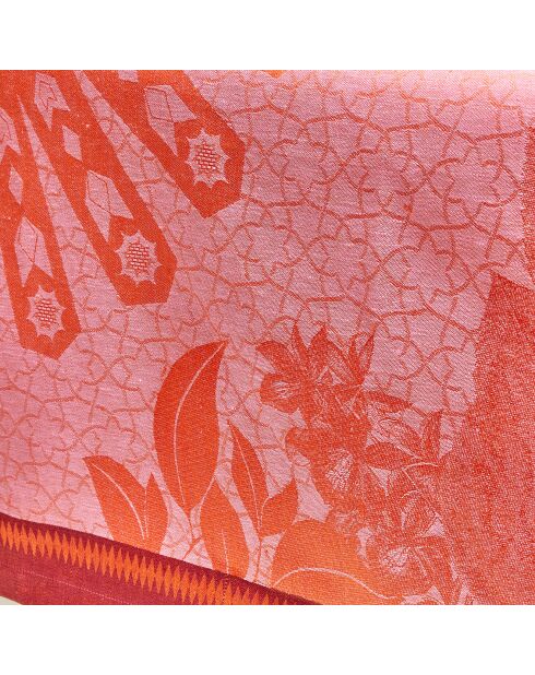 Nappe 100% Lin Jardin d'Orient terre battue