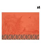 4 Sets de table Forêt Enchantée automne - 50x36 cm