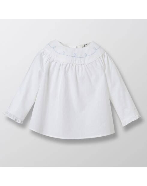 Blouse en Coton Raffinée blanche