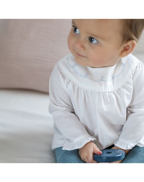 Blouse en Coton Raffinée blanche