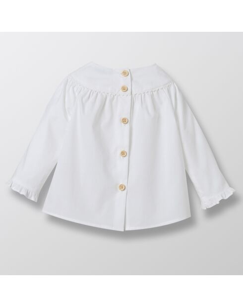 Blouse en Coton Raffinée blanche