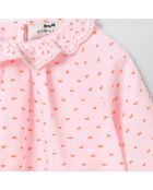 Blouse en Coton Plumetis rose pâle