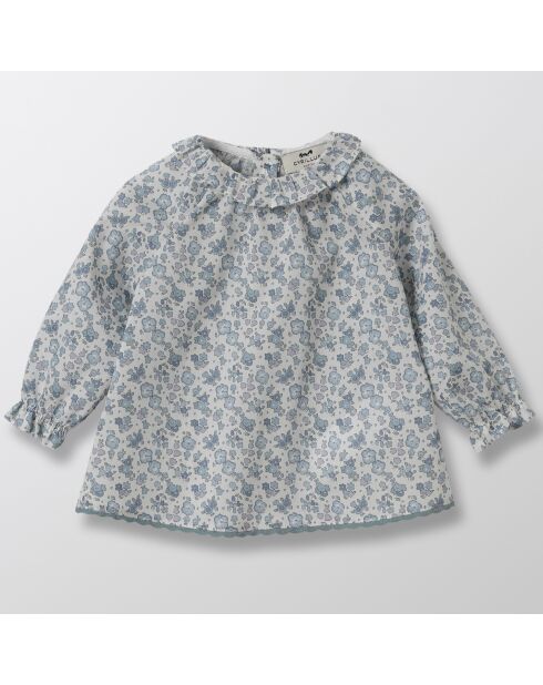 Chemise en Coton Liberty bleue