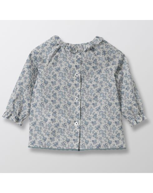 Chemise en Coton Liberty bleue