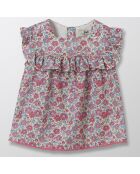 Top en Coton Liberty rose