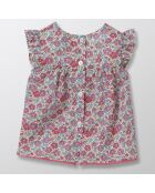 Top en Coton Liberty rose