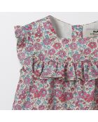 Top en Coton Liberty rose