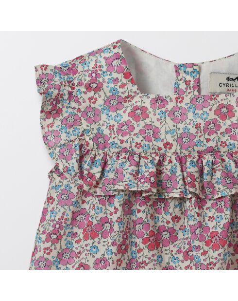 Top en Coton Liberty rose