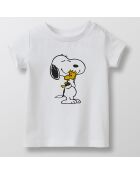 T-Shirt en Coton biologique Snoopy blanc