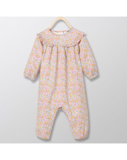 Combinaison en Coton Liberty rose pâle