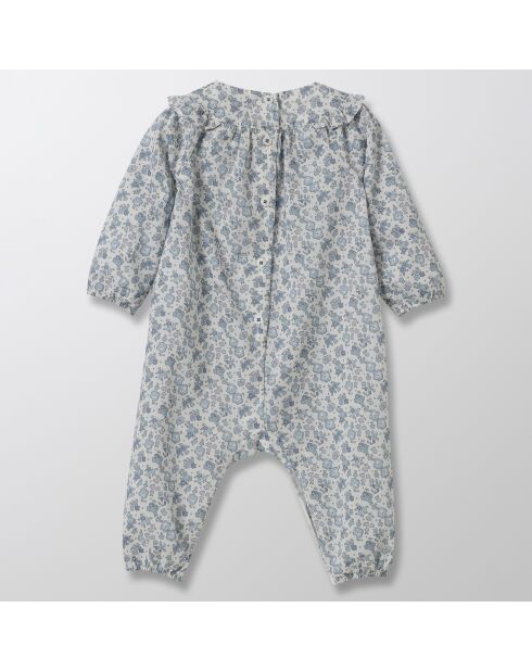 Tuta Liberty in cotone blu chiaro