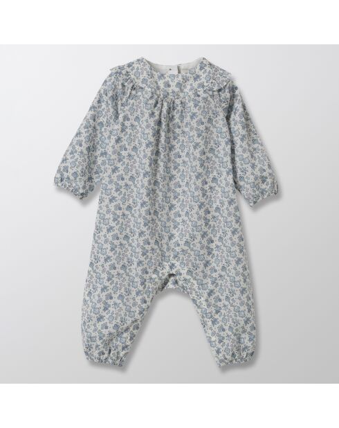 Tuta Liberty in cotone blu chiaro