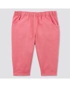 Pantalon en Coton Boule rose