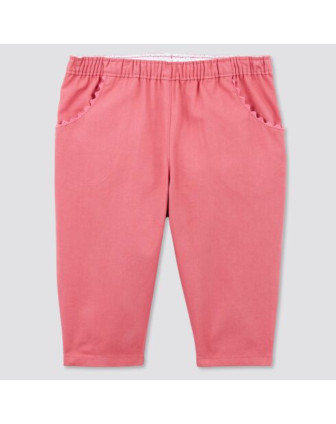 Pantalon en Coton Boule rose