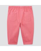 Pantalon en Coton Boule rose