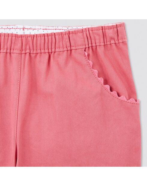 Pantalon en Coton Boule rose