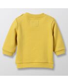 Sweat en Coton bio Snoopy jaune vif