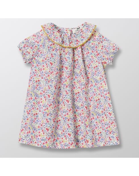 Robe en Coton Liberty rose pâle