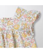 Robe en Coton Papillon jaune