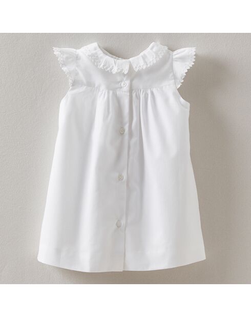 Robe de Cérémonie en Coton blanche