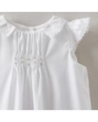 Robe de Cérémonie en Coton blanche