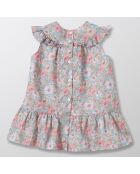 Robe de Cérémonie en Coton à fleurs rose