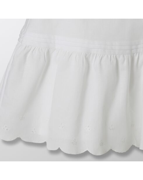 Ensembles Robe de Cérémonie & Chapeau en Coton blanc