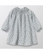 Robe en Coton Liberty bleu clair