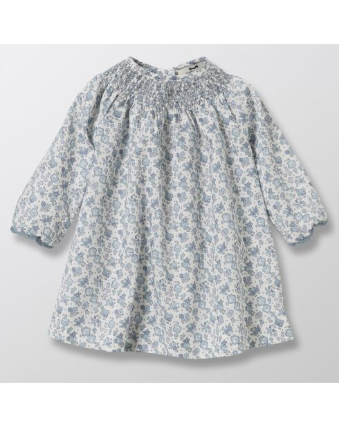 Robe en Coton Liberty bleu clair