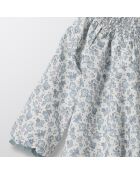 Robe en Coton Liberty bleu clair